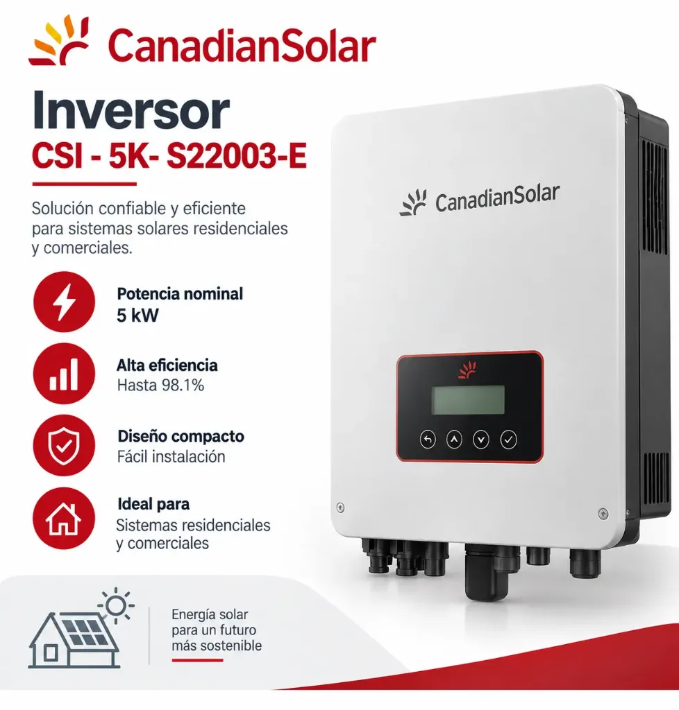 Inversor Canadian Solar 5k CSI - 5K- S22003-E